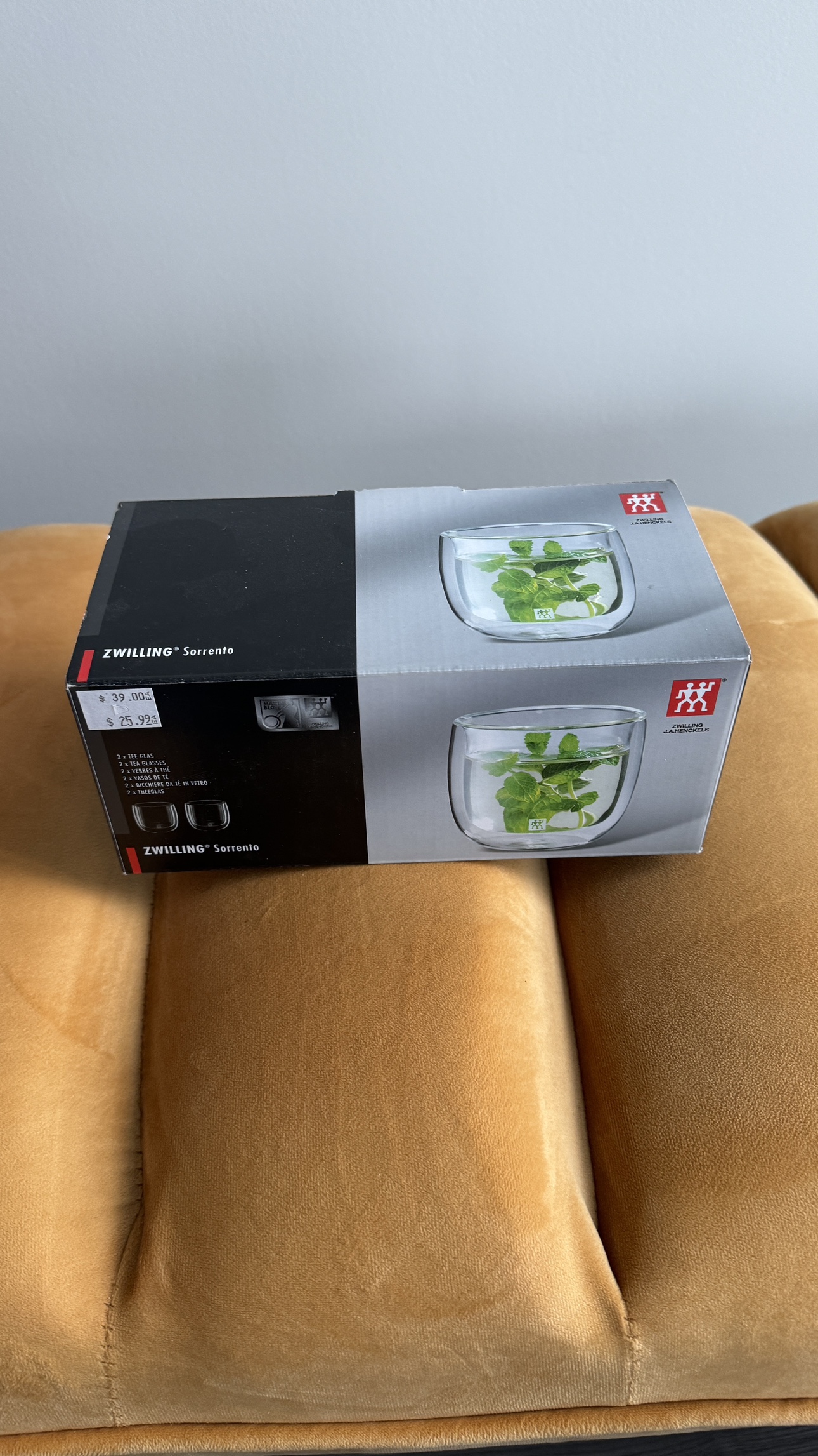 Zwilling Sorrento 2 x Tea glasses (240 ML) - Brand New thumbnail