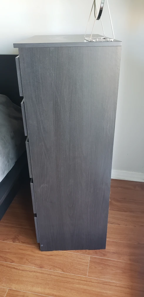 Almost new! 5 drawers chest, black-brown - photo 2