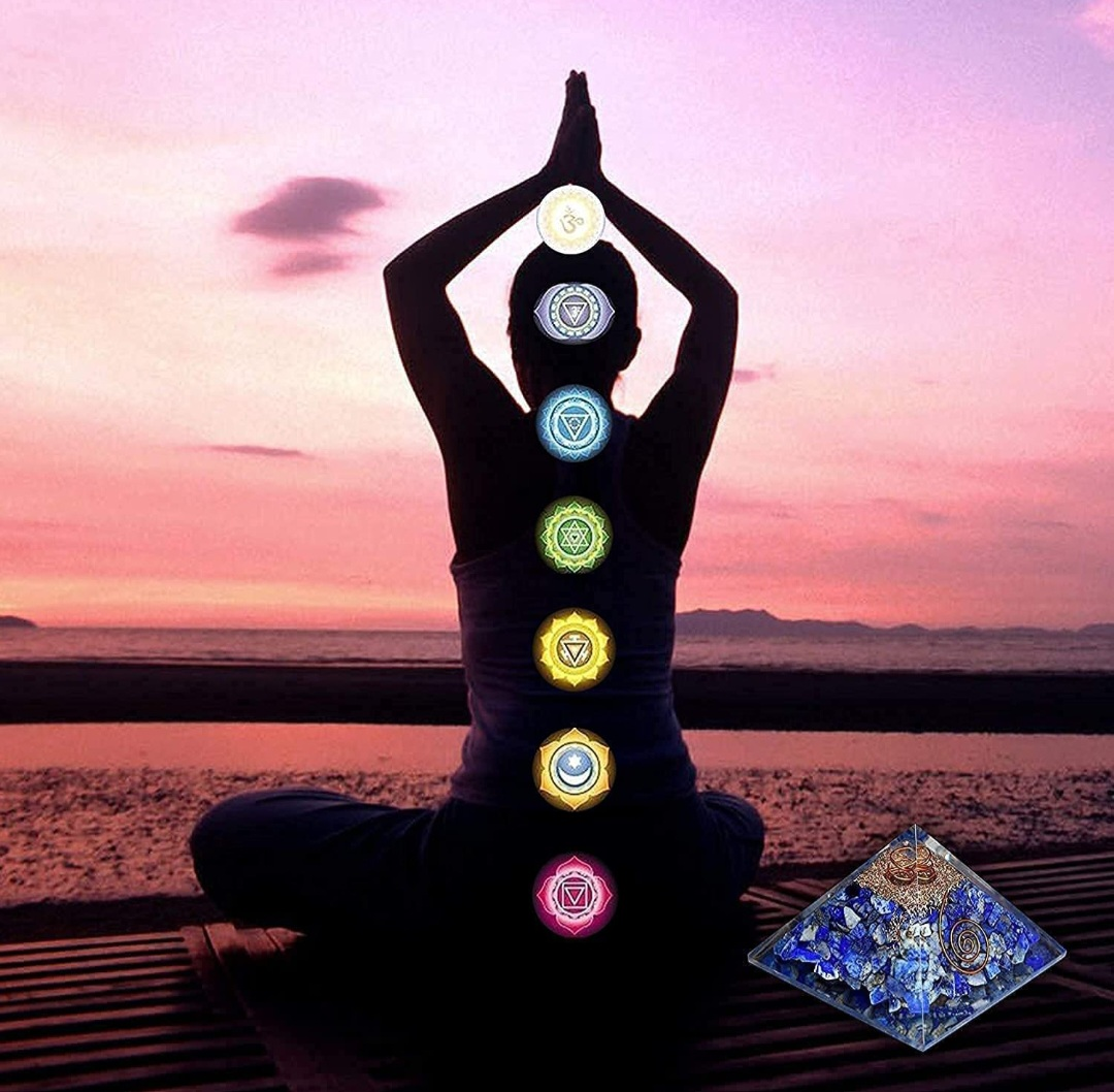 NEW BLUE ORGONE PYRAMID