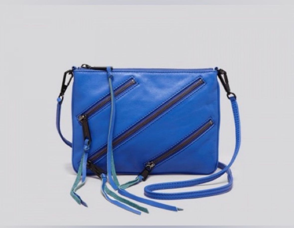 REBECCA MINKOFF MOTO ROCKER CROSSBODY ELECTRIC BLUE