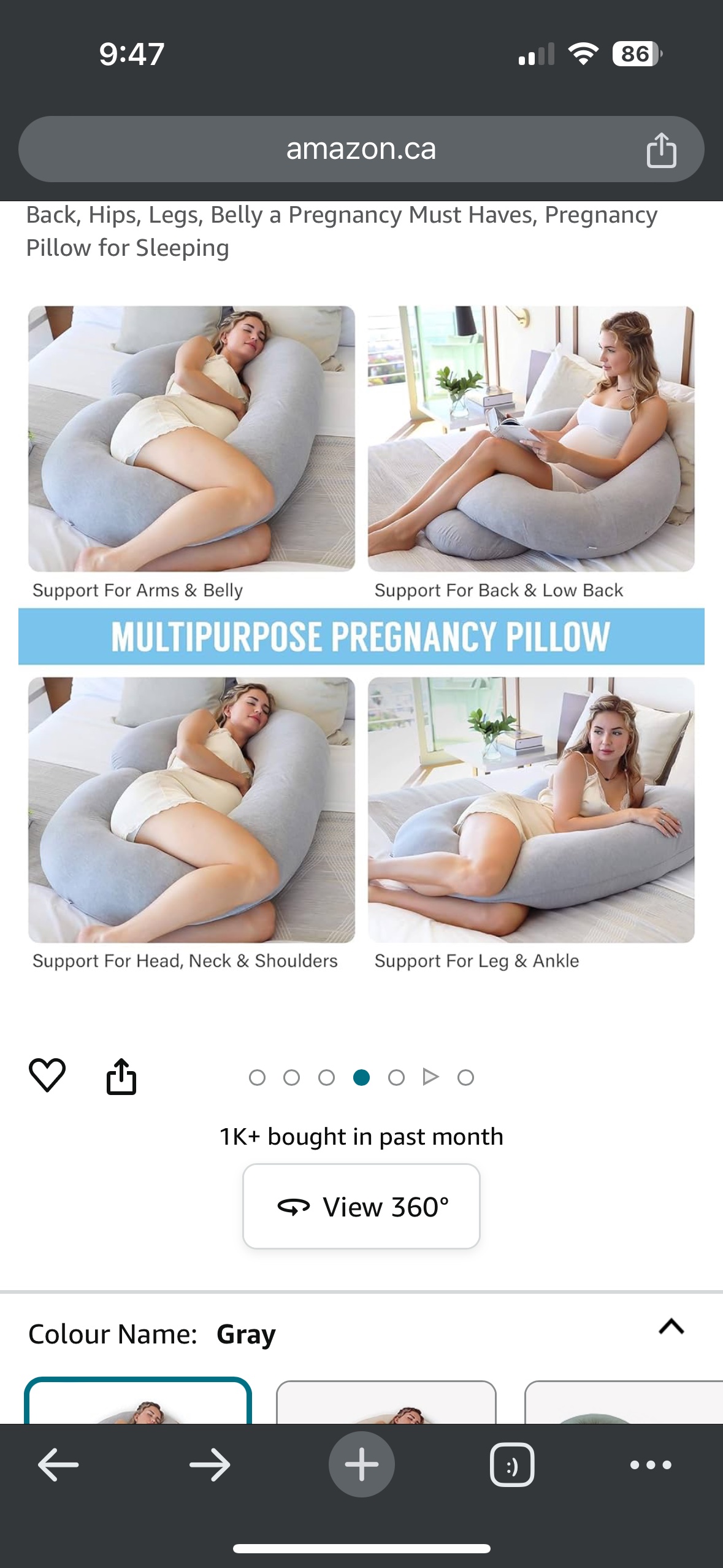 C-Shape Multipurpose Pregnancy Pillow thumbnail
