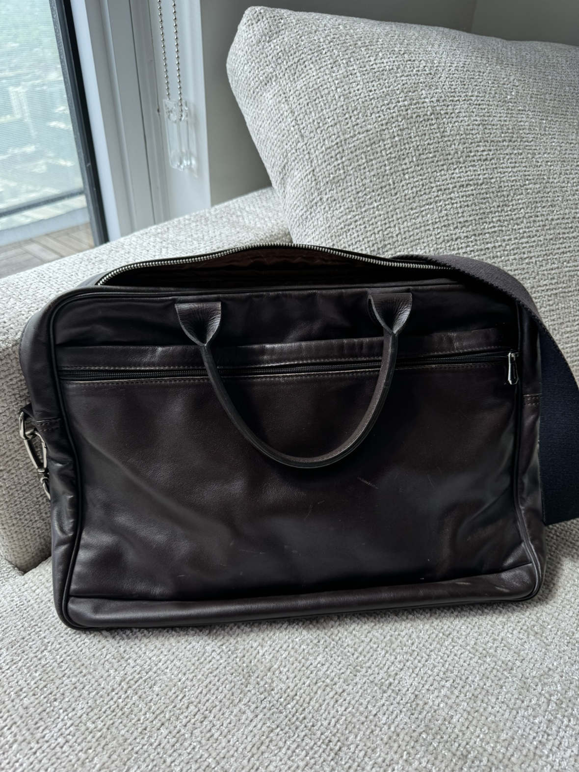 Longchamp Brown Soft Leather Briefcase - photo 2