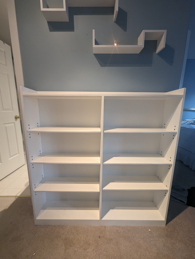 Handmade White Bookshelf