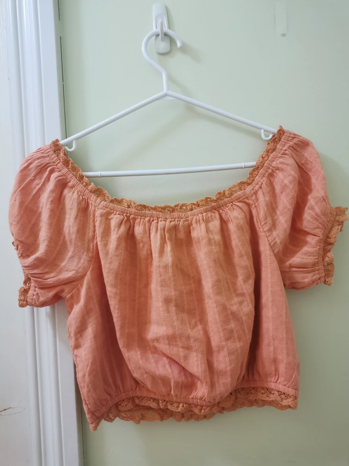 Orange Off Shoulder TOP