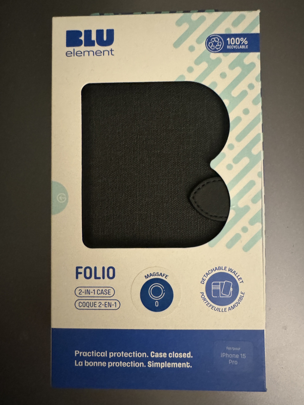 Folio 2 in 1 Case with MagSafe Black for iPhone 15 Pro thumbnail
