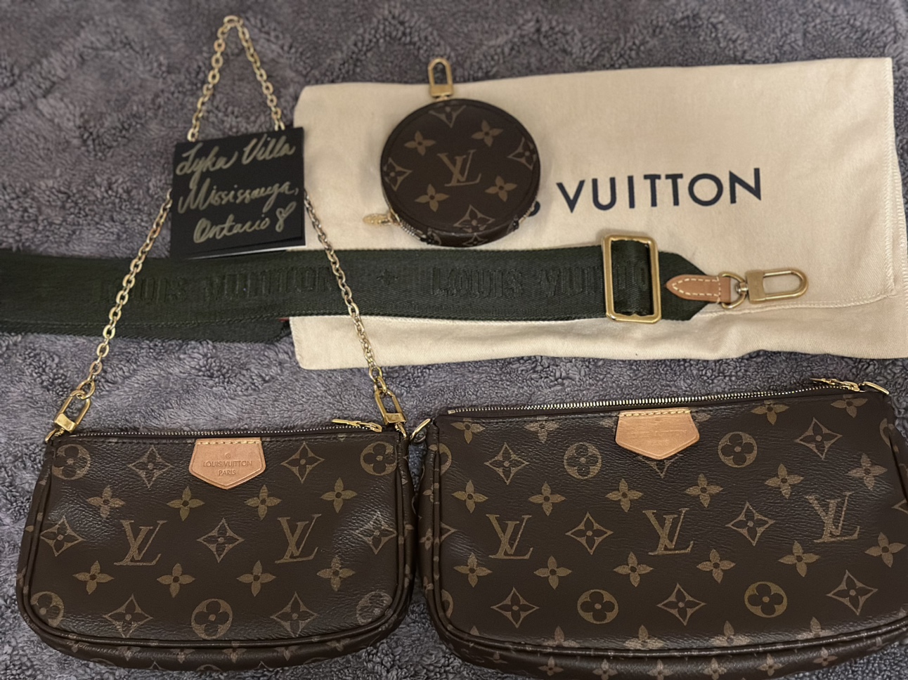 Louis Vuitton Multi Pochette Accessoire w Khaki Strap