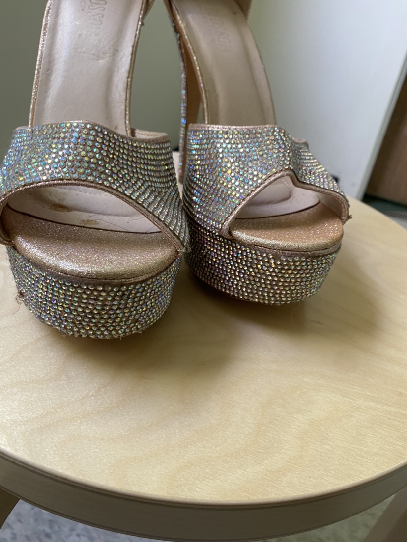 Rhine stone plat form high heeled shoes - photo 2