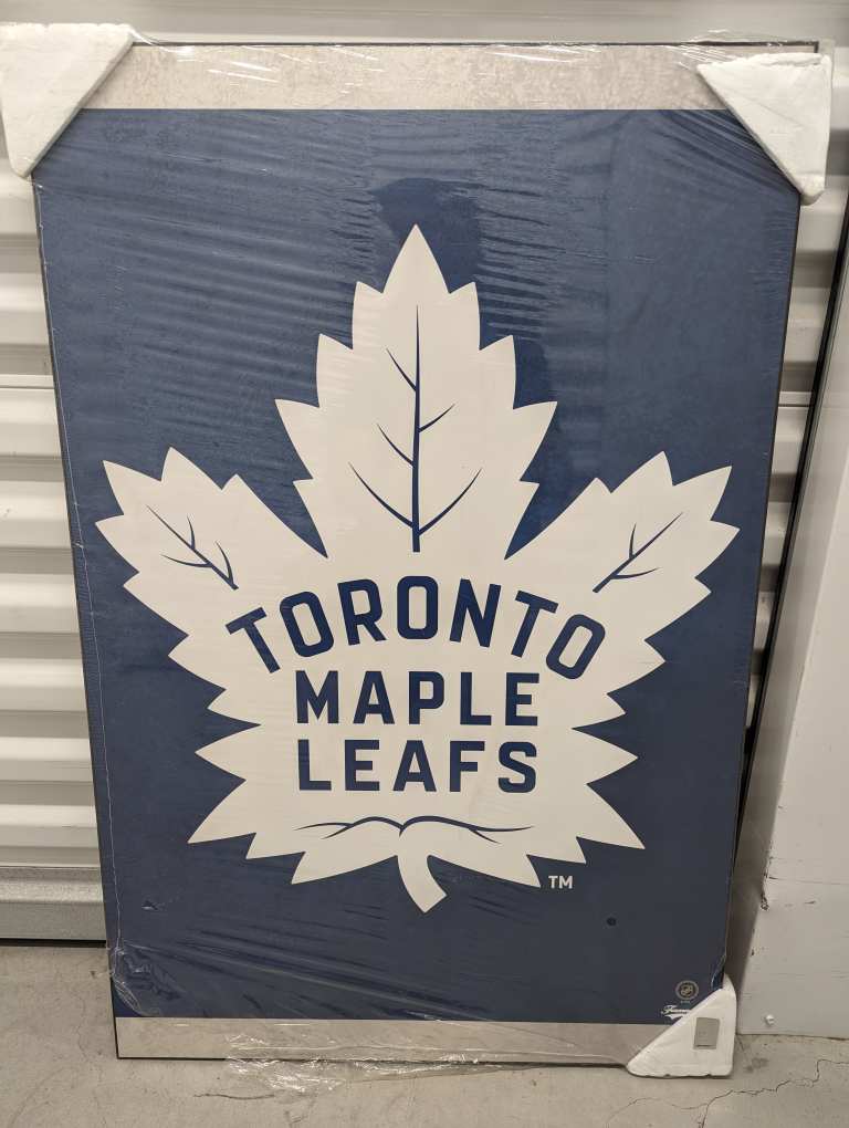 Toronto Maple Leafs wood poster