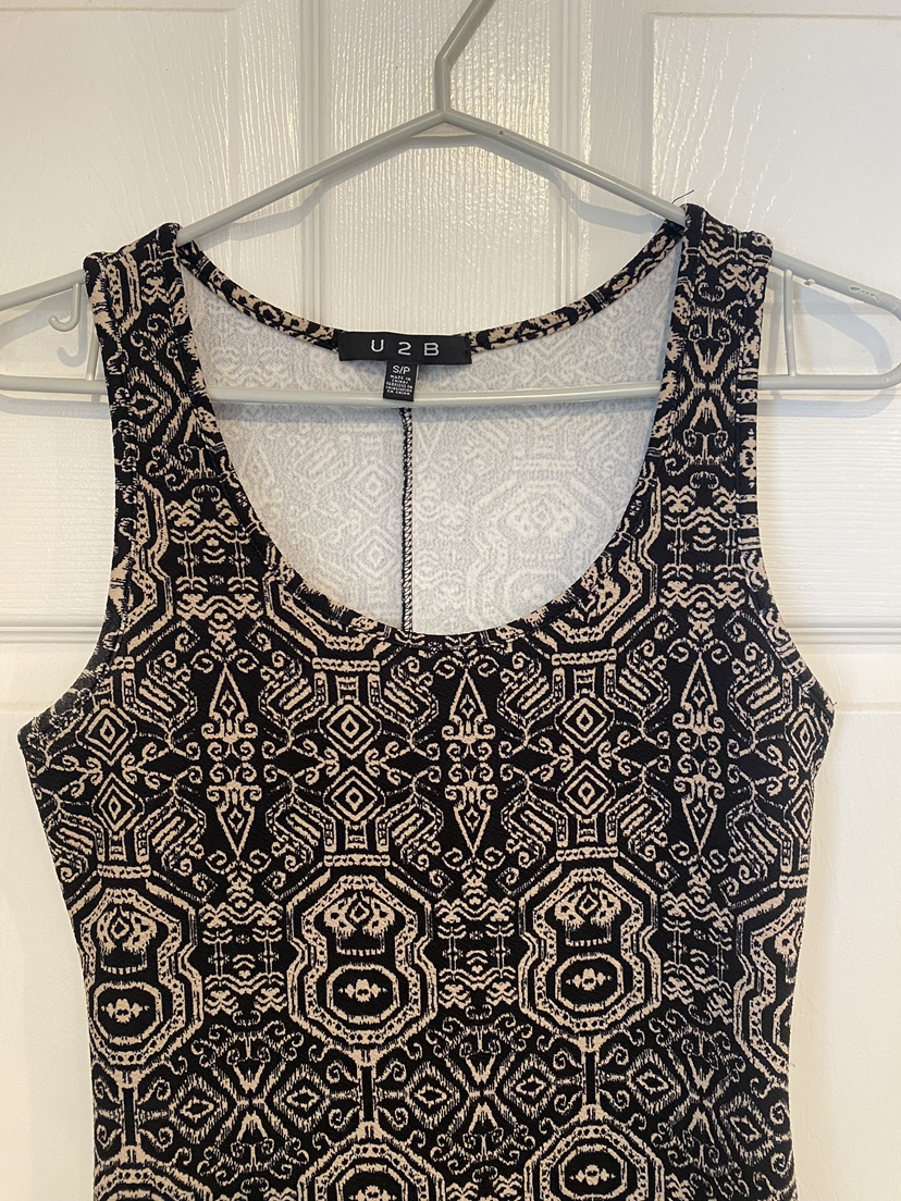 Patterned fitted dress image indicator(3)