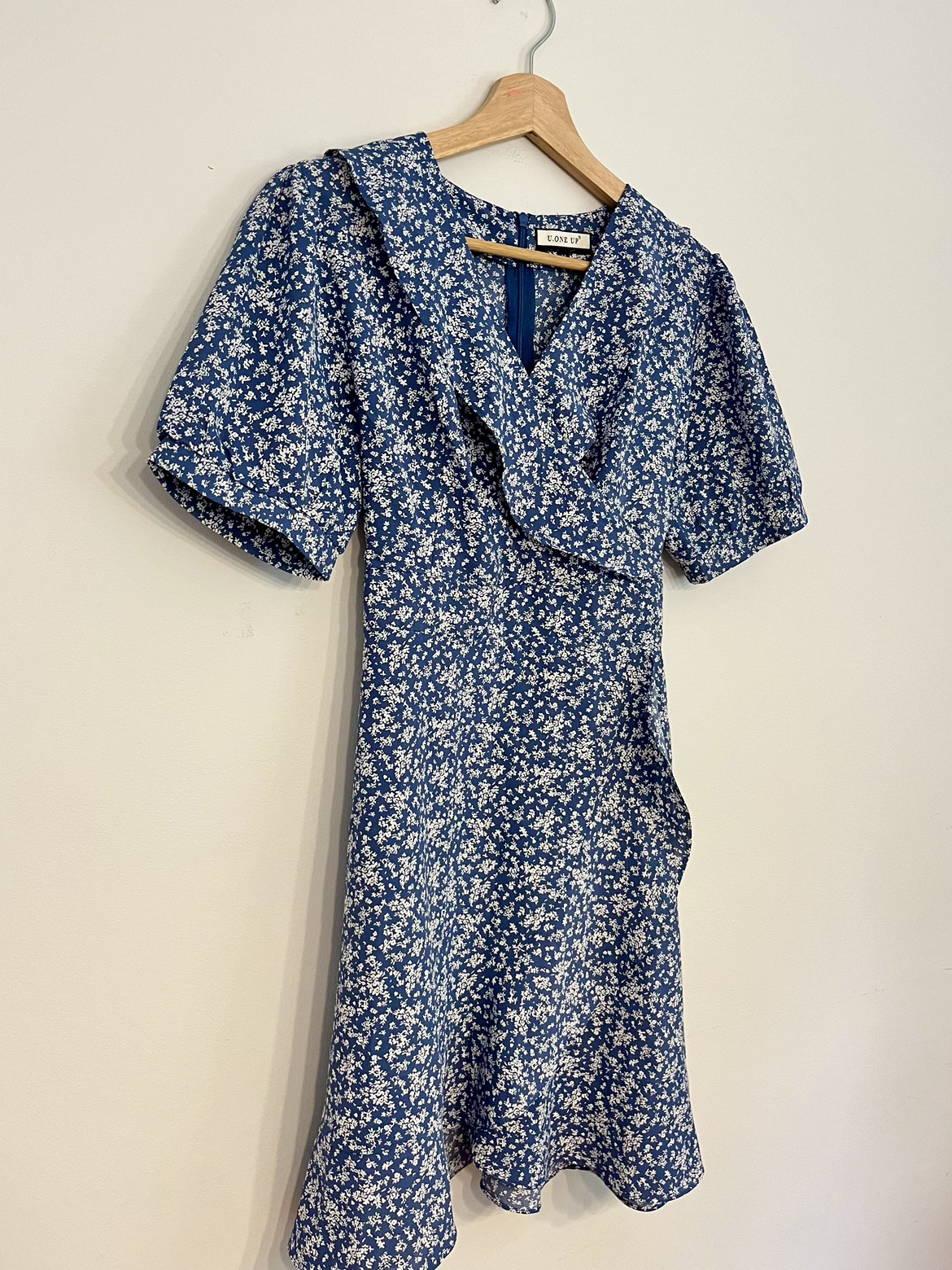 Blue Puff Sleeve Dress - photo 3