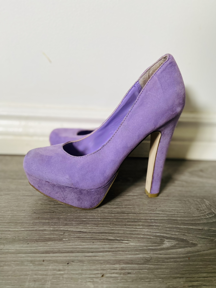 Purple block heels - photo 3