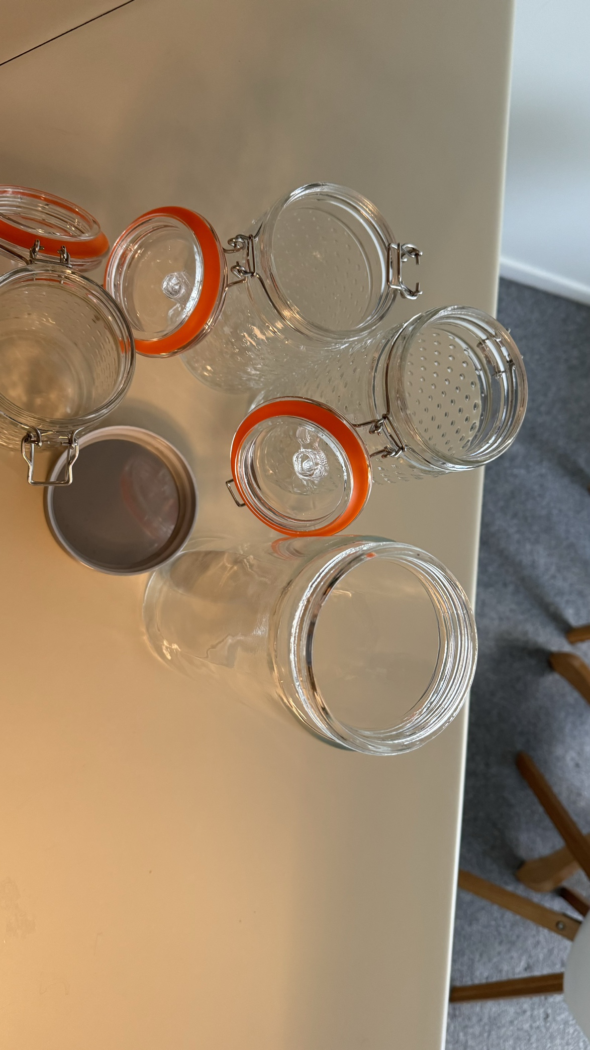 Mix of glass food storage jars containers - photo 2