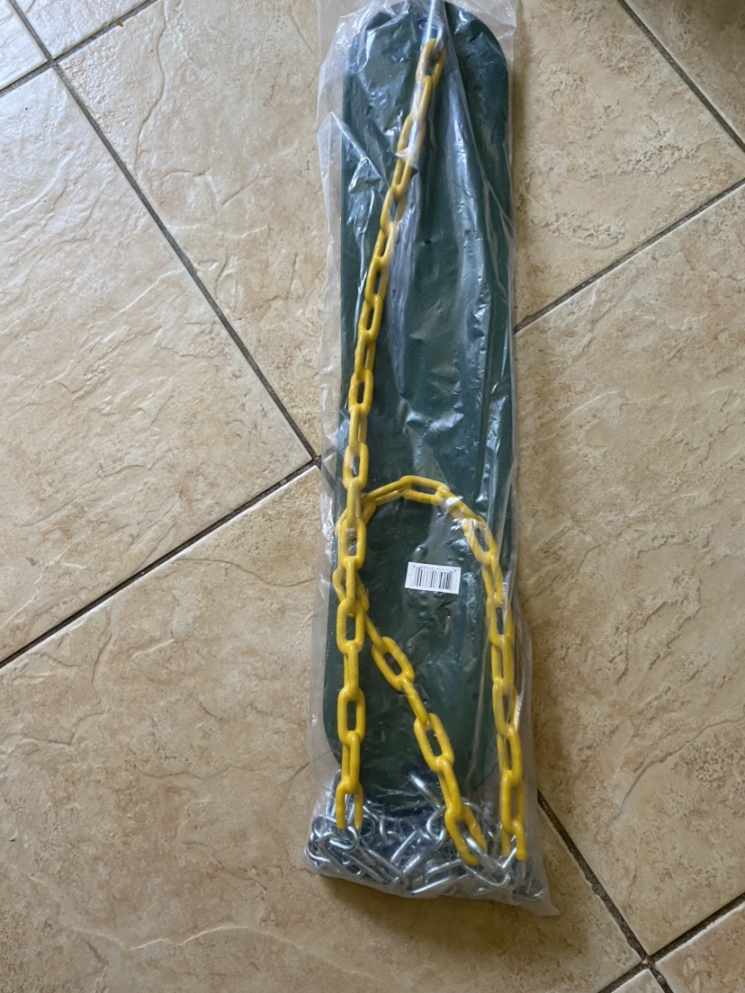 Green chain link swing seat NEW image indicator(2)
