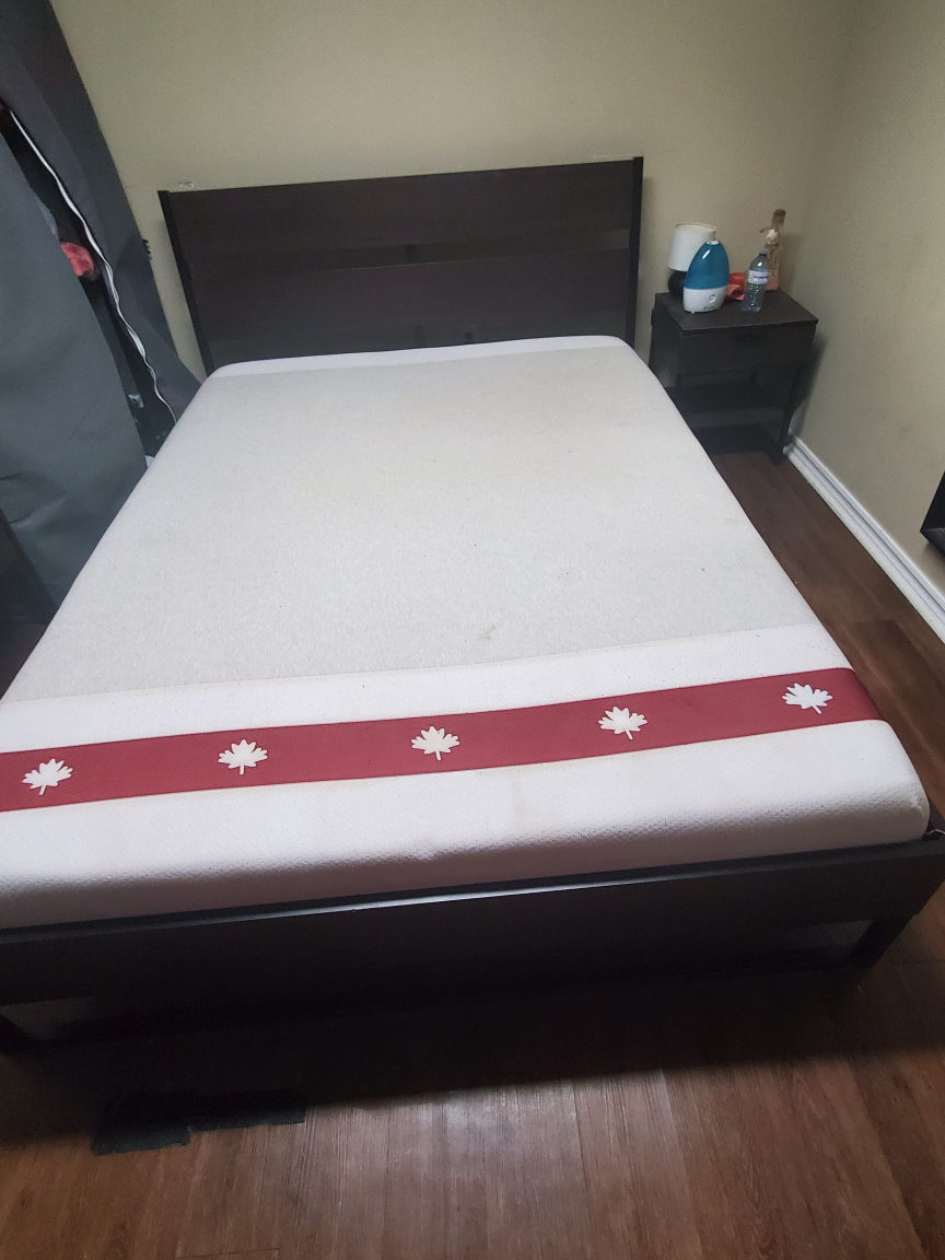 Trysil Ikea Queen Bed + Juno Queen mattress
