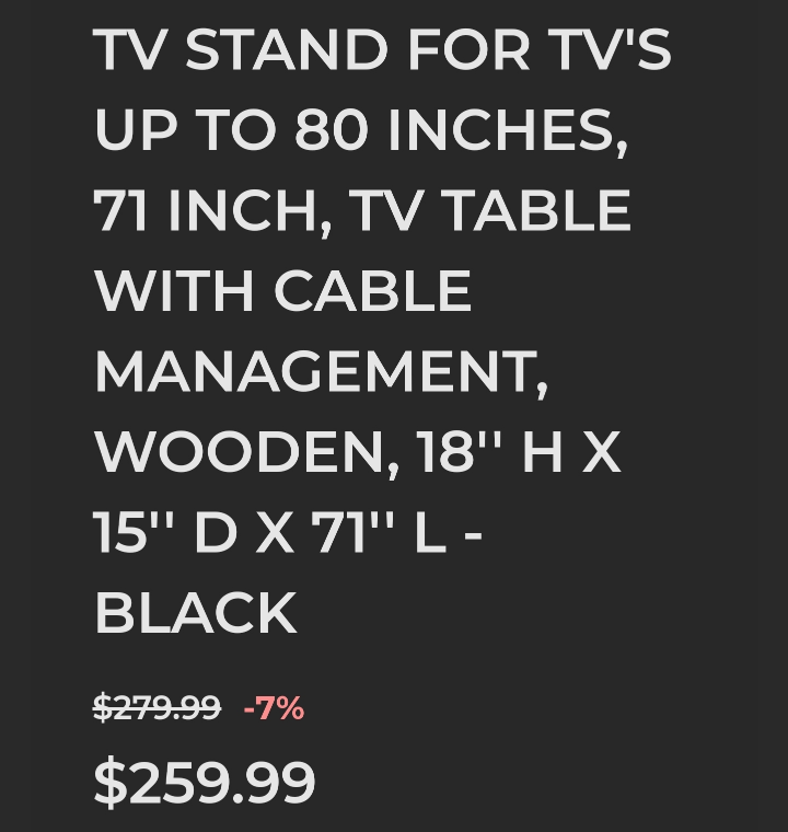Medesa TV Stand - Brand New - photo 5