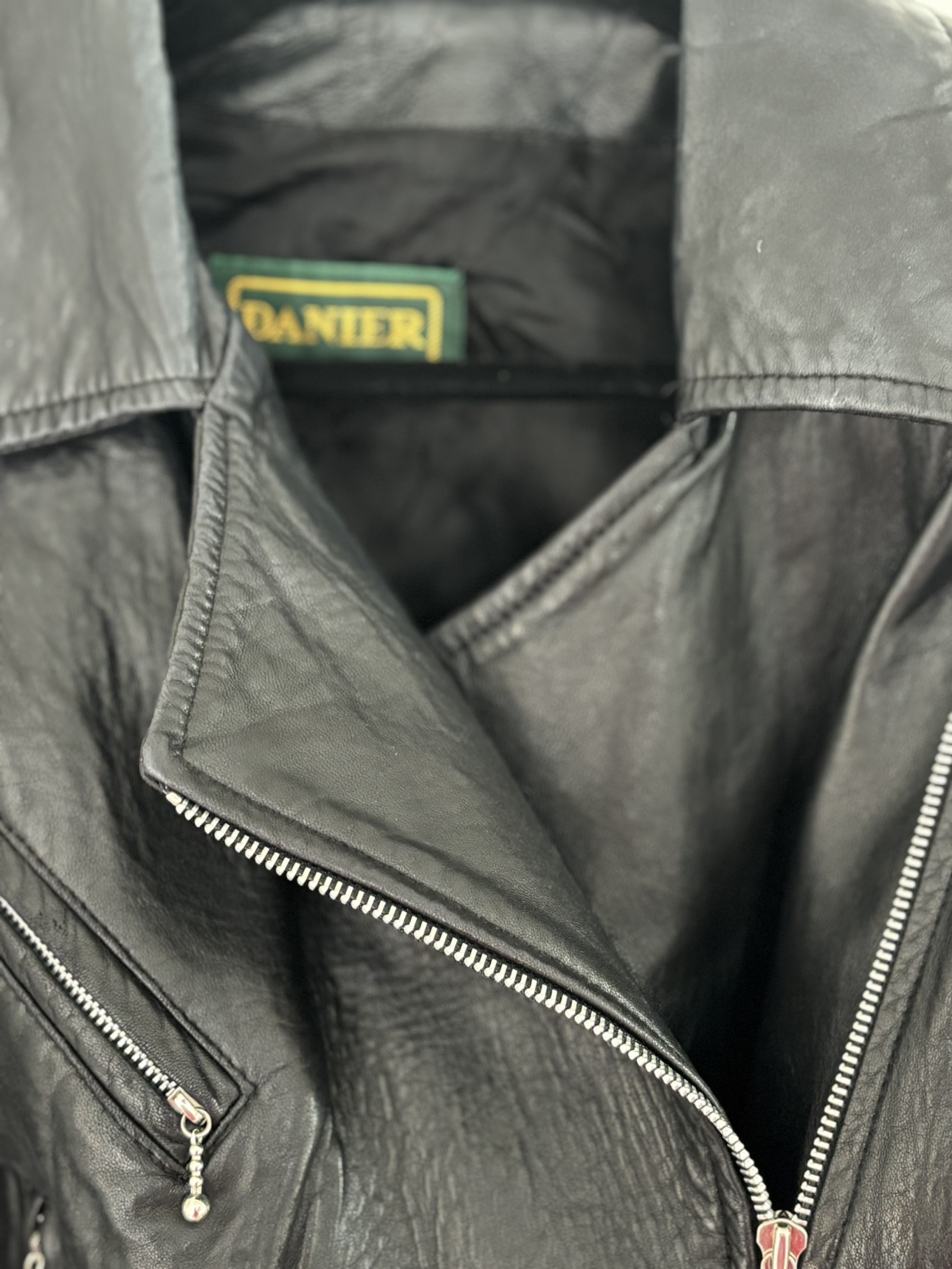 Danier Black leather Jacket