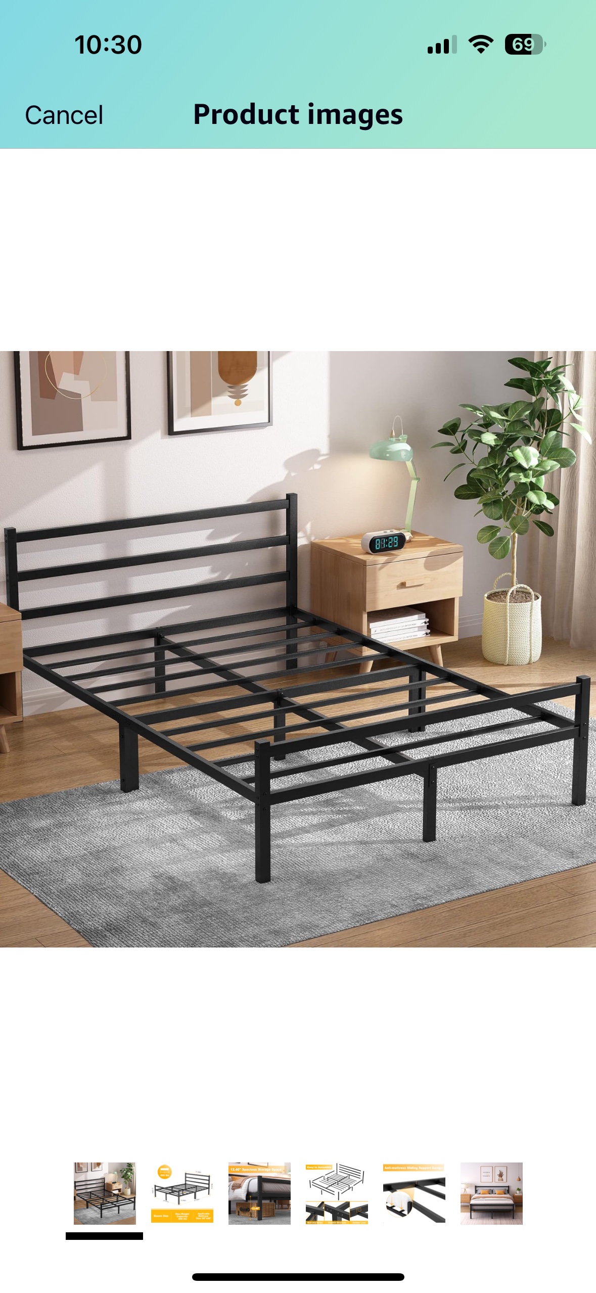 Queen Metal Bed frame