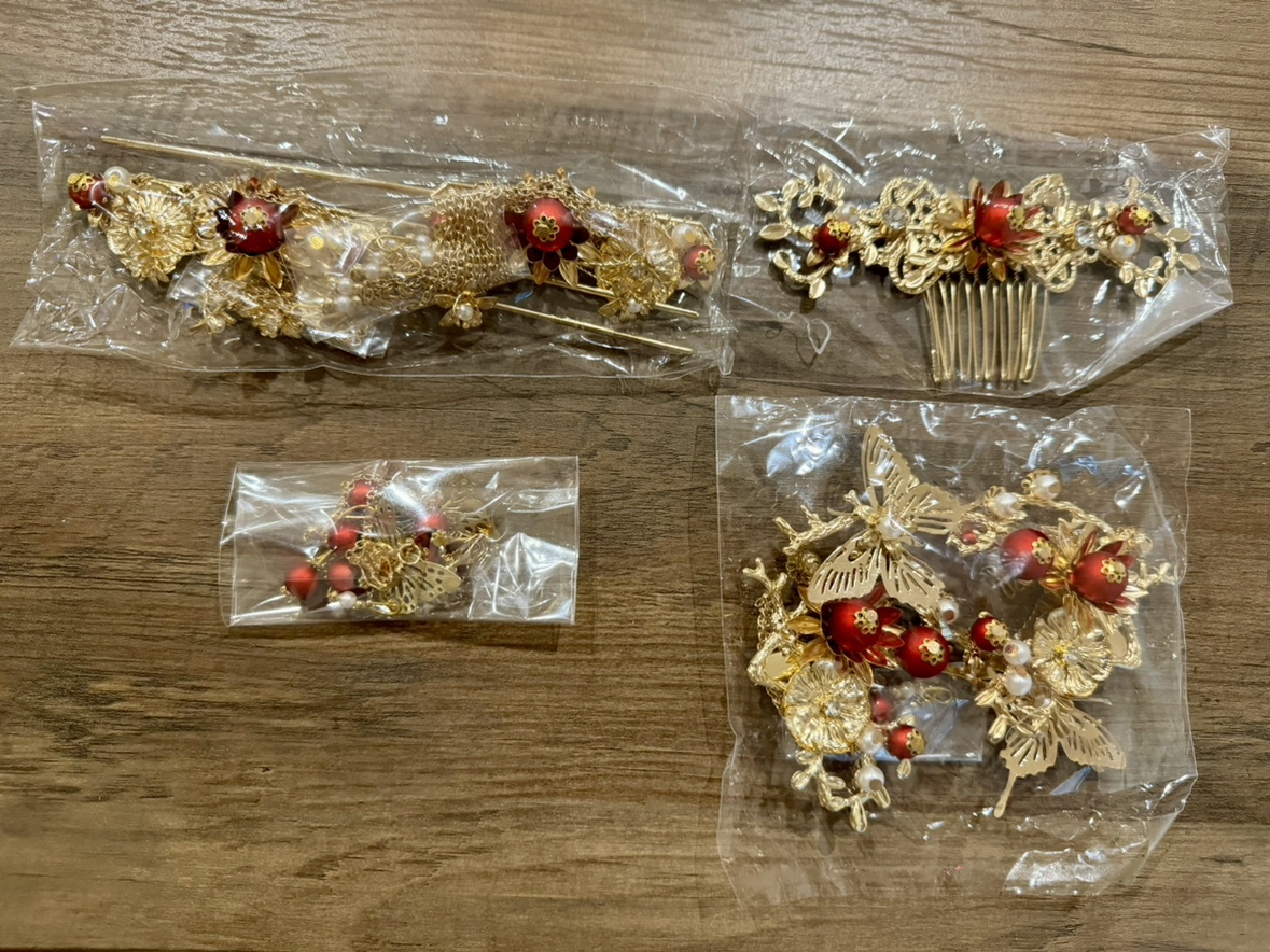 5 pieces chinese hair accessories