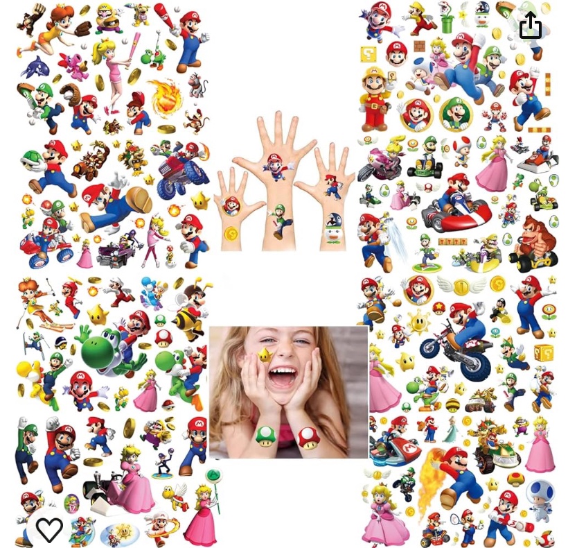 Temporary tattoos- supermario - photo 2
