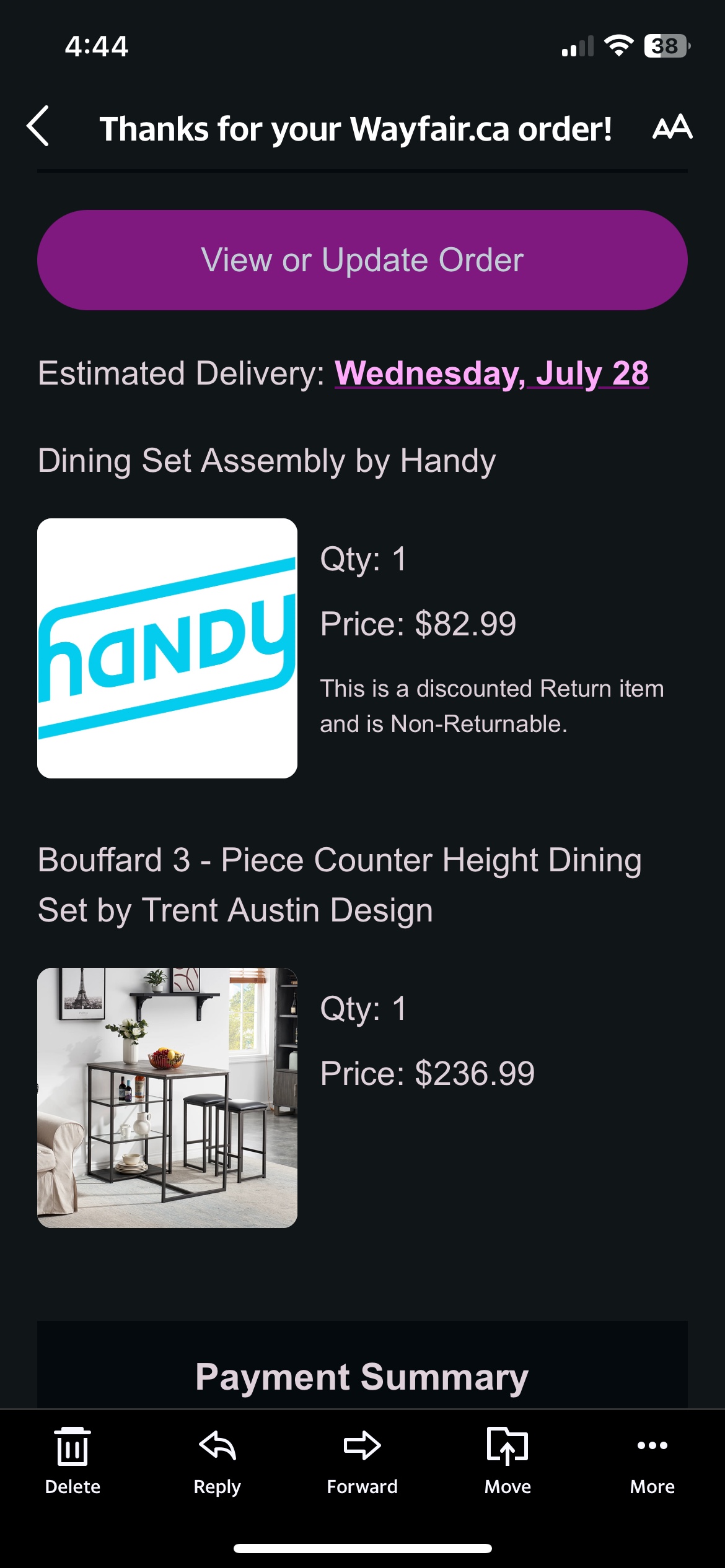 Dining table/pub table from Wayfair image indicator(2)