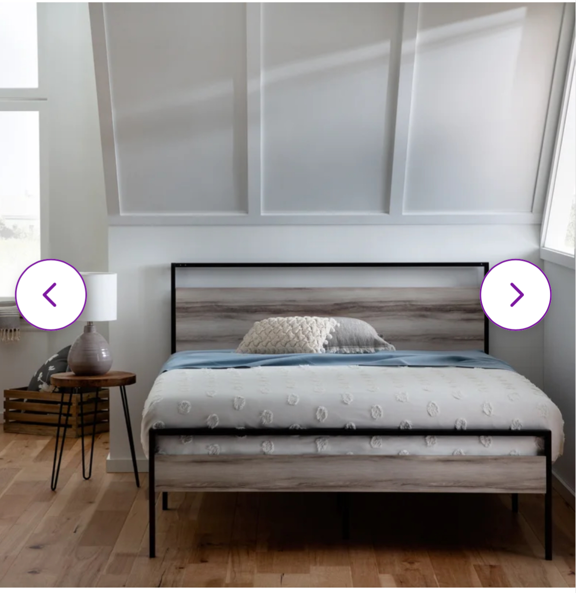 wooden king size bed frame - photo 4