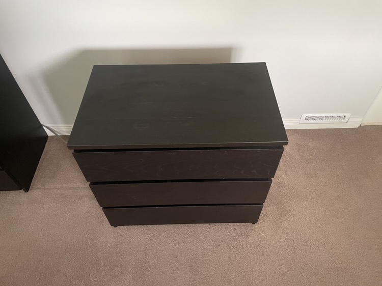 IKEA Malm | 3 Drawer Dresser - photo 3