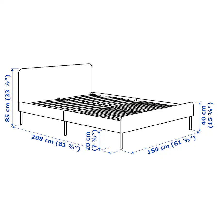 Ikea Slattum-Queen size bed frame - photo 2