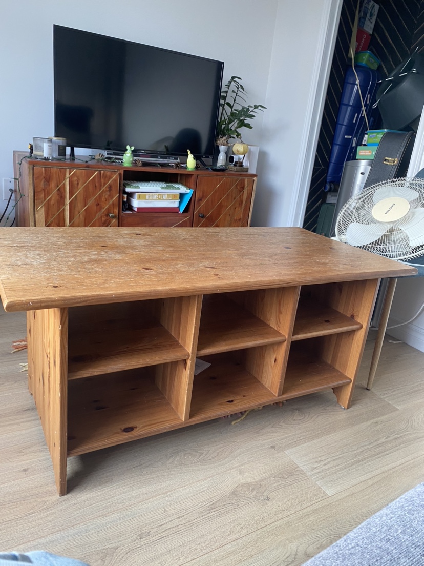 Wooden Coffee table with storage space