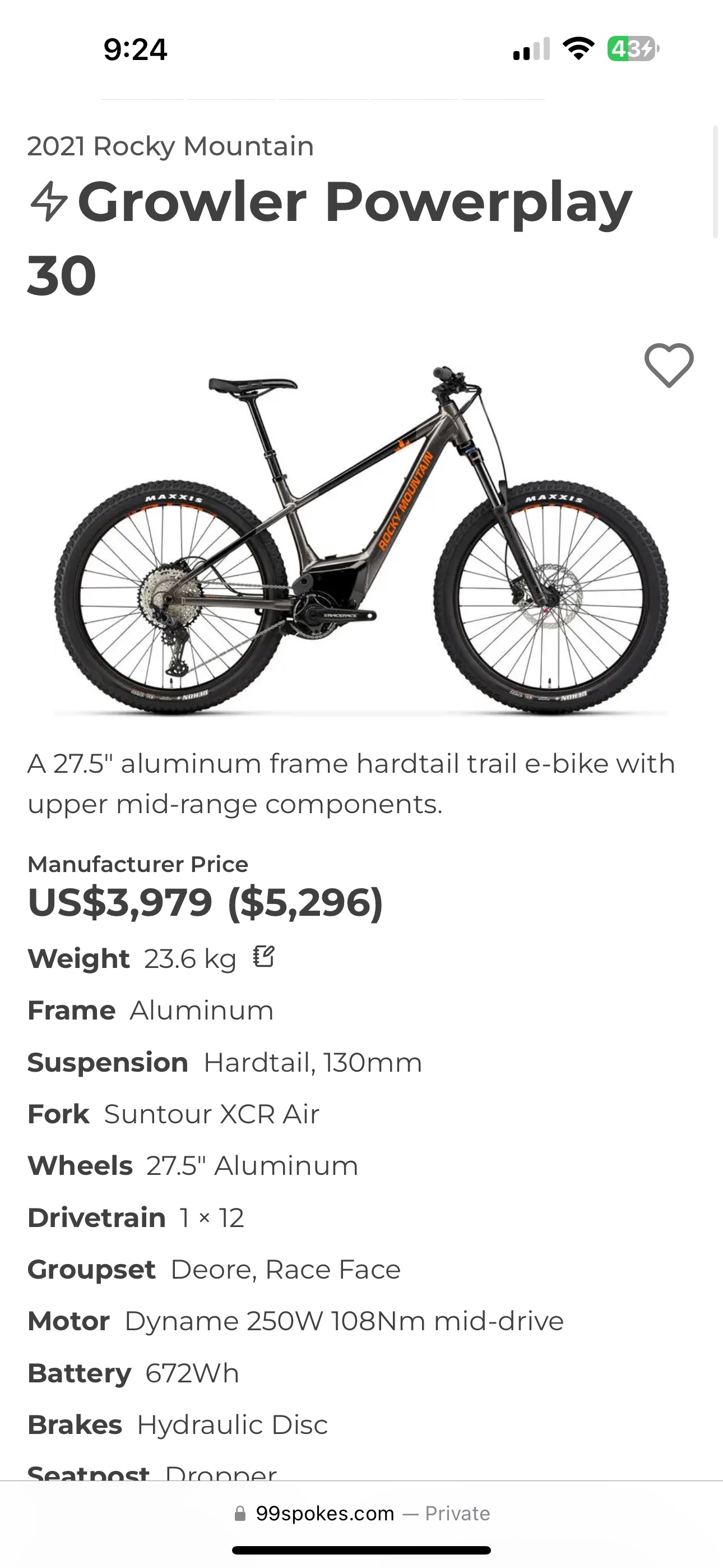 2021 EMTB Rocky Mountain Powerplay 30 - photo 5