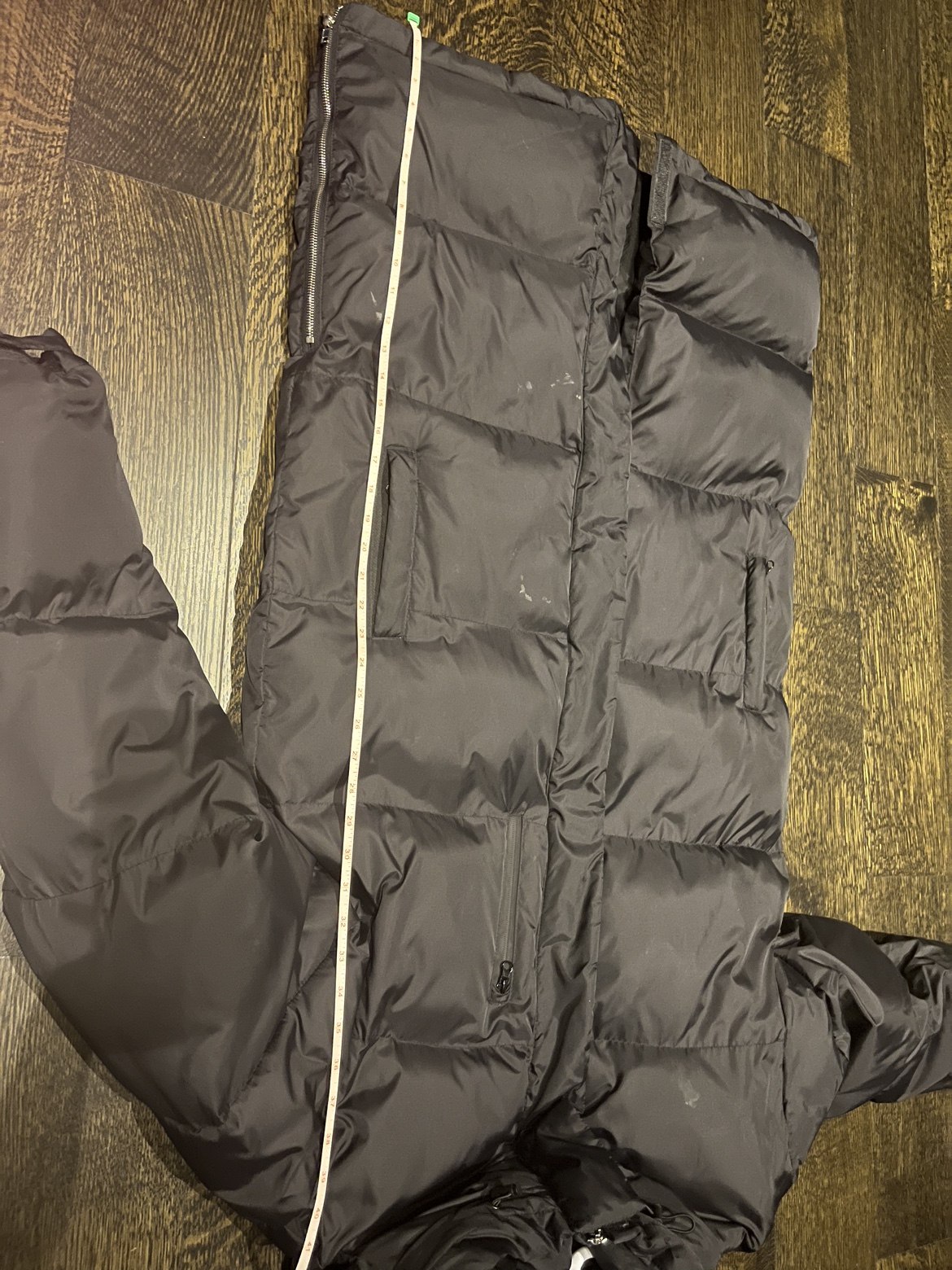 Men's long hooded padded jacket - photo 4