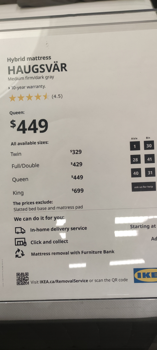 IKEA mattress double - photo 4