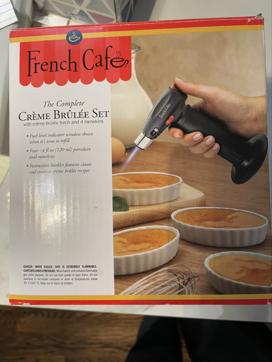 French Cafe Creme Bruele Set