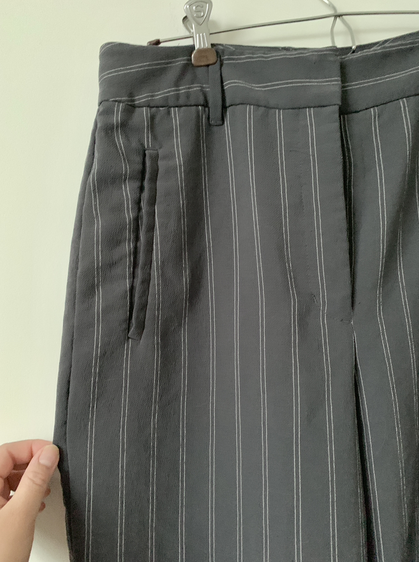 ‼️DECLUTTER SALE‼️ Wilfred striped linen high-waist pant image indicator(2)