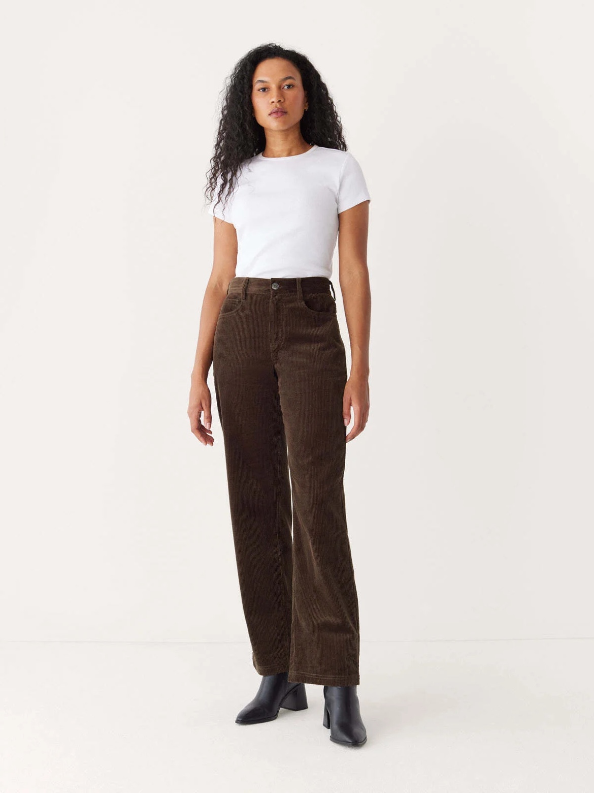 Corduroy Pant in Dark Brown thumbnail