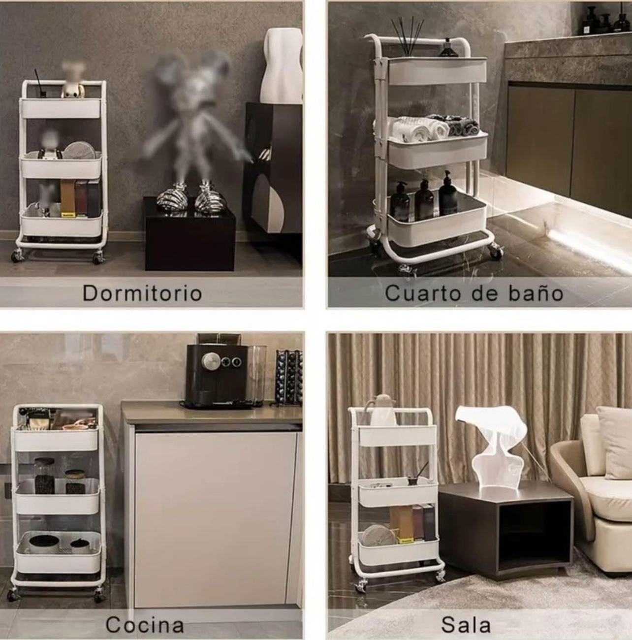 black steel cart with wheels image indicator(4)