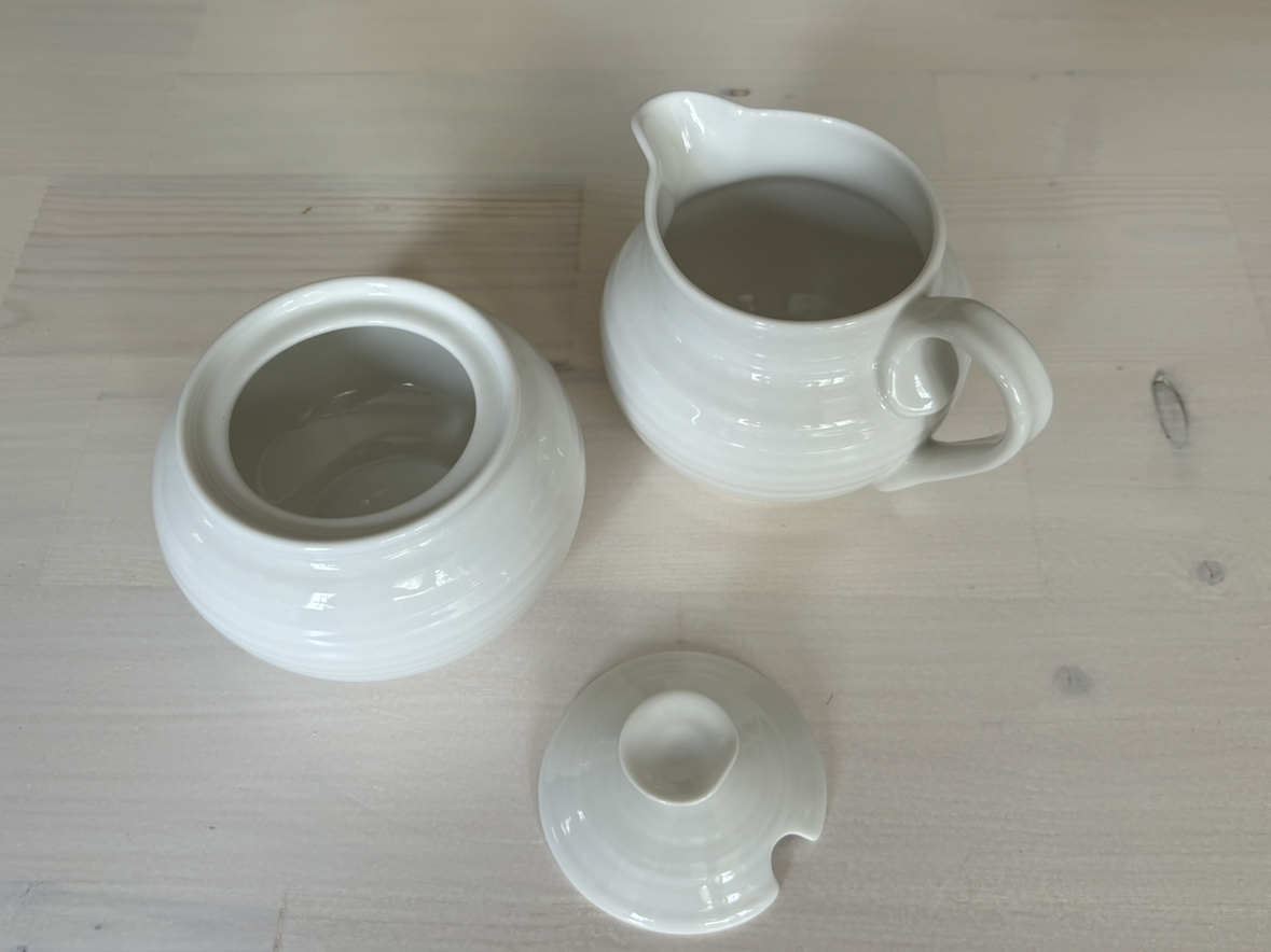 Sophie Conran Portmeirion Cream and covered Sugar Set - photo 3