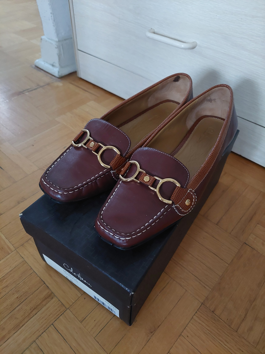 Cole Haan size 6.5 brown loafers Nike Air Treva