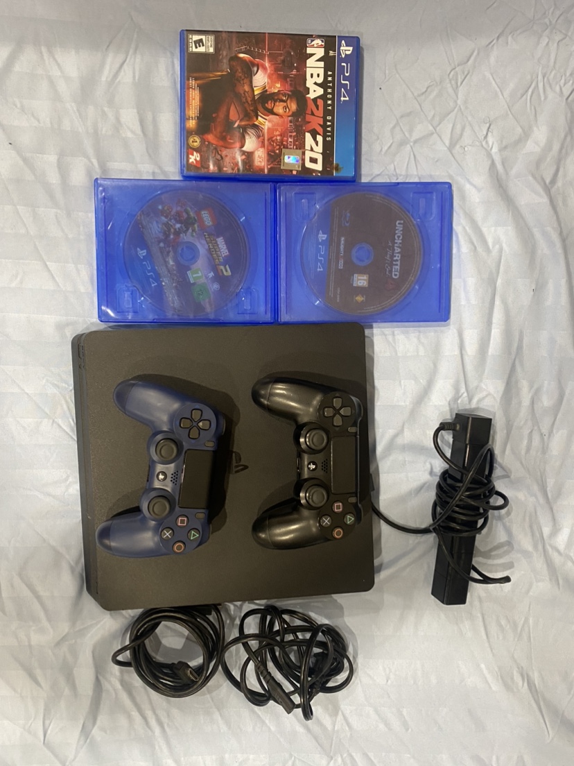 PS4 (need gone)with 3 games 2 controllers and PlayStation camera
