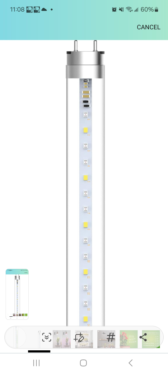 GE LED Grow Light and Vivosun Carbon Filter - photo 2