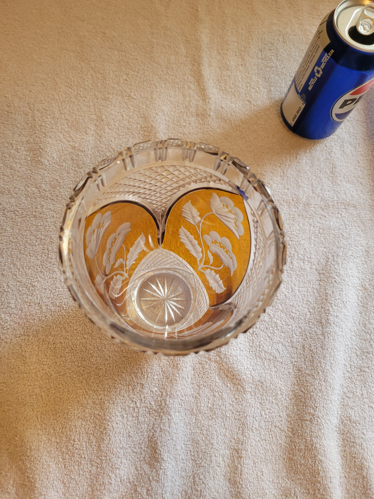 Bohemian lead crystal vase, 1930s, #281. - photo 2