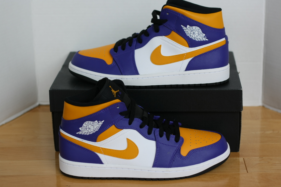 Jordan 1 Mid Lakers *NEVER WORN* *UNDER RETAIL*