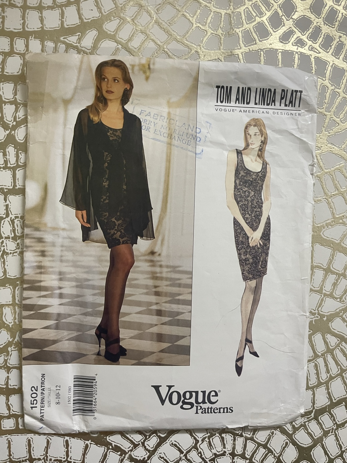 Vintage Vogue Dress Sewing Pattern - Sizes 8-12 thumbnail