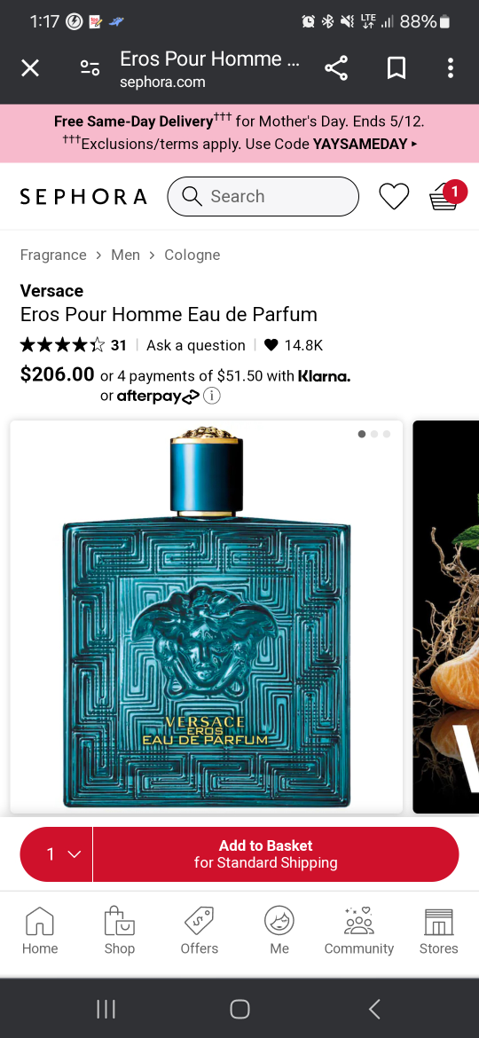 Versace eros 200mL - photo 2