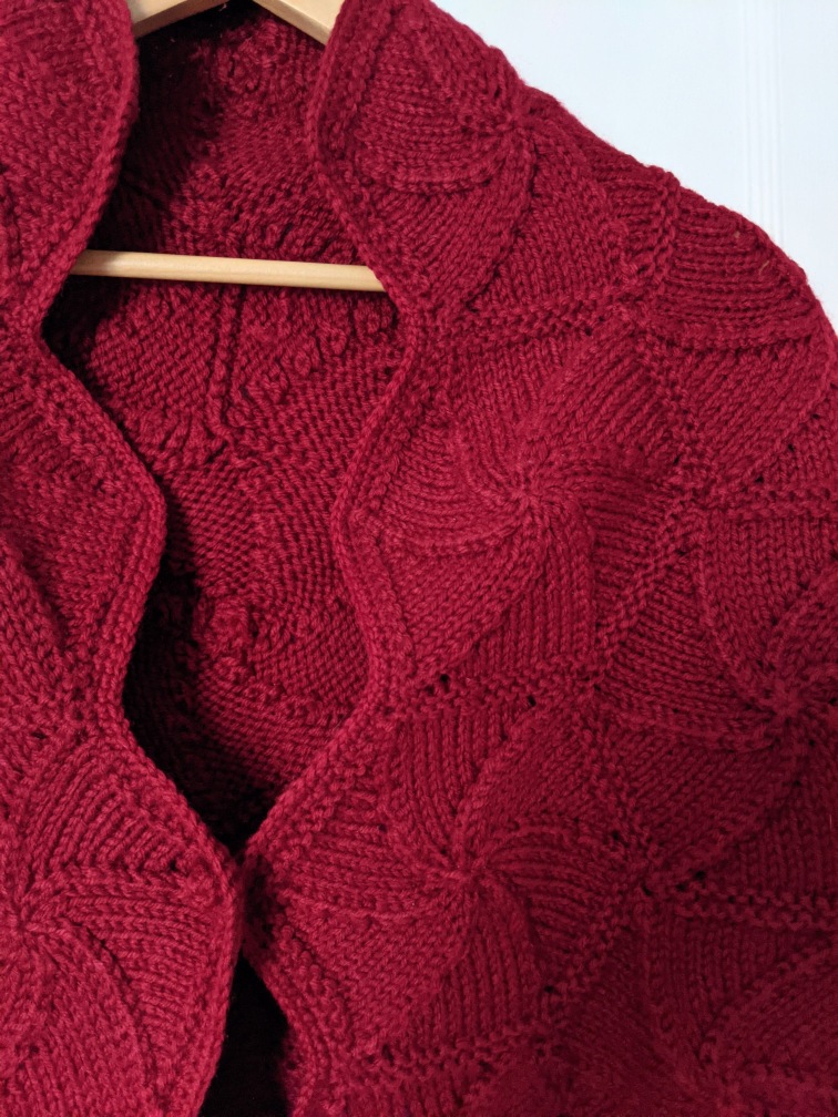 Hand knit Shawl image indicator(2)