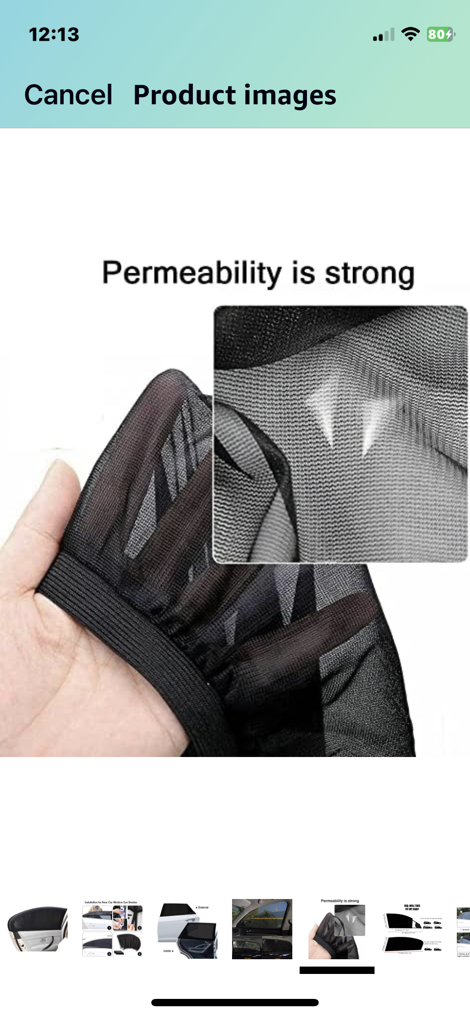 Car Window Sun Shade, 3 PCS image indicator(7)