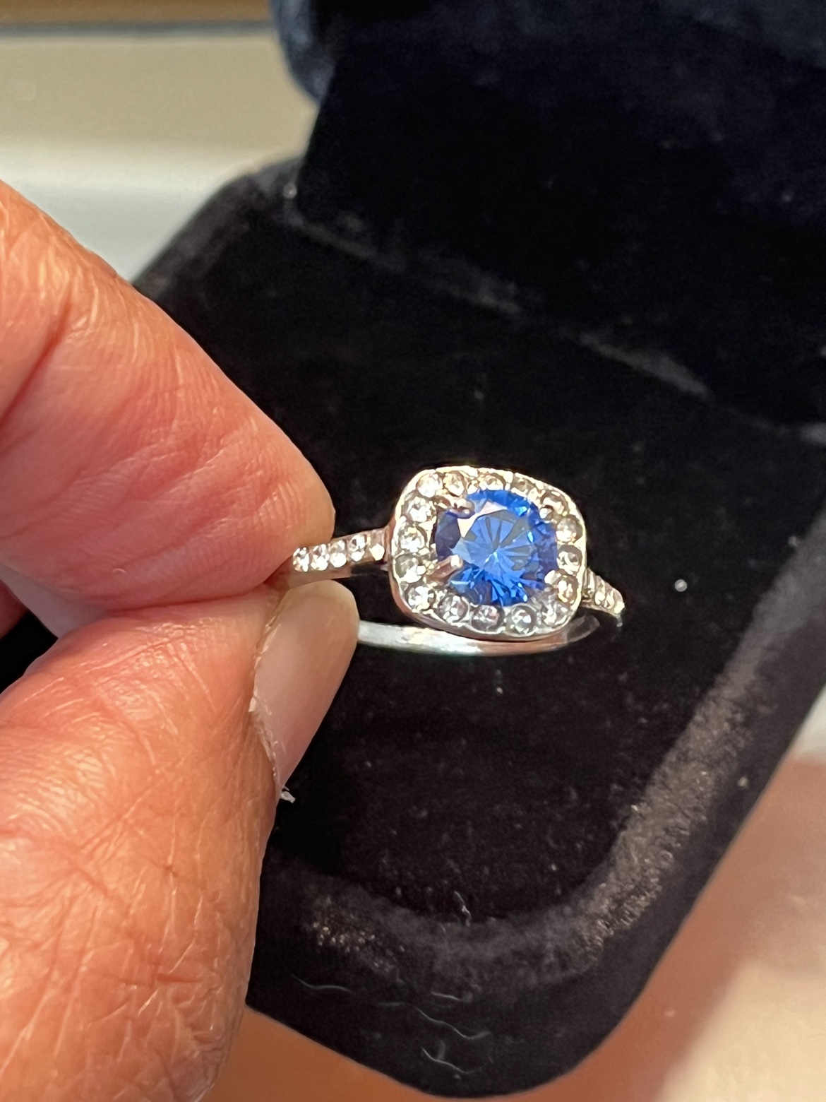 Gorgeous silver filled, gold plated zirconia ring - photo 2