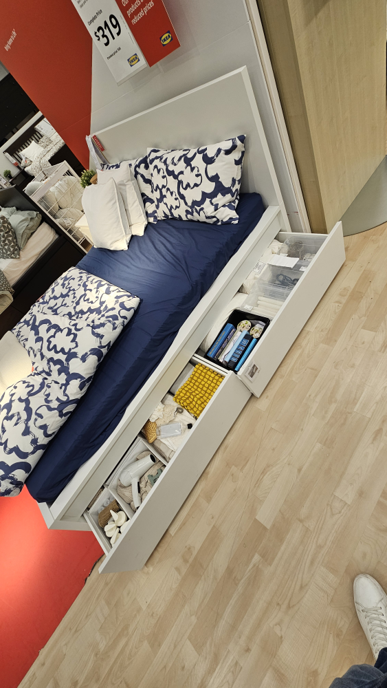 TWIN size bed MALM from Ikea - photo 2