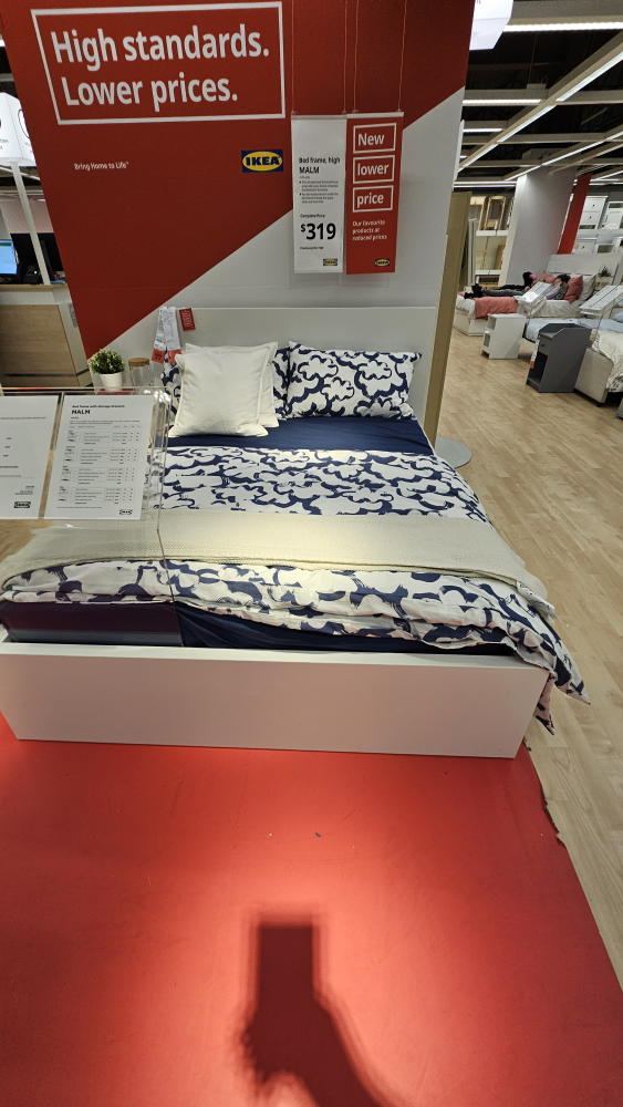 TWIN size bed MALM from Ikea - photo 3