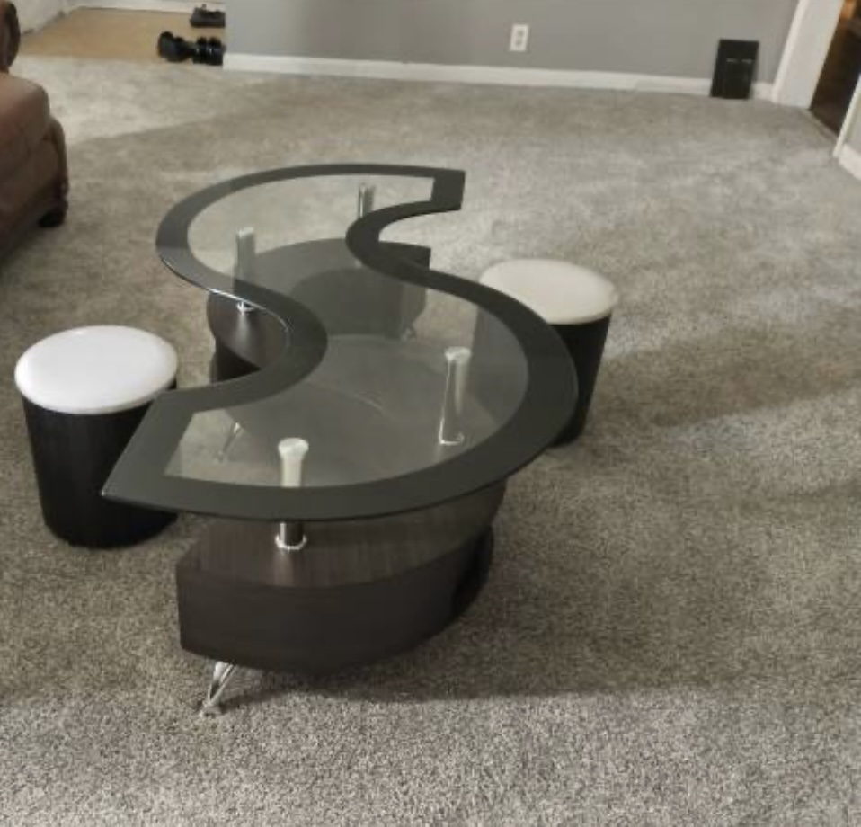 Glass Top Coffee Table#Move Out Sale image indicator(2)