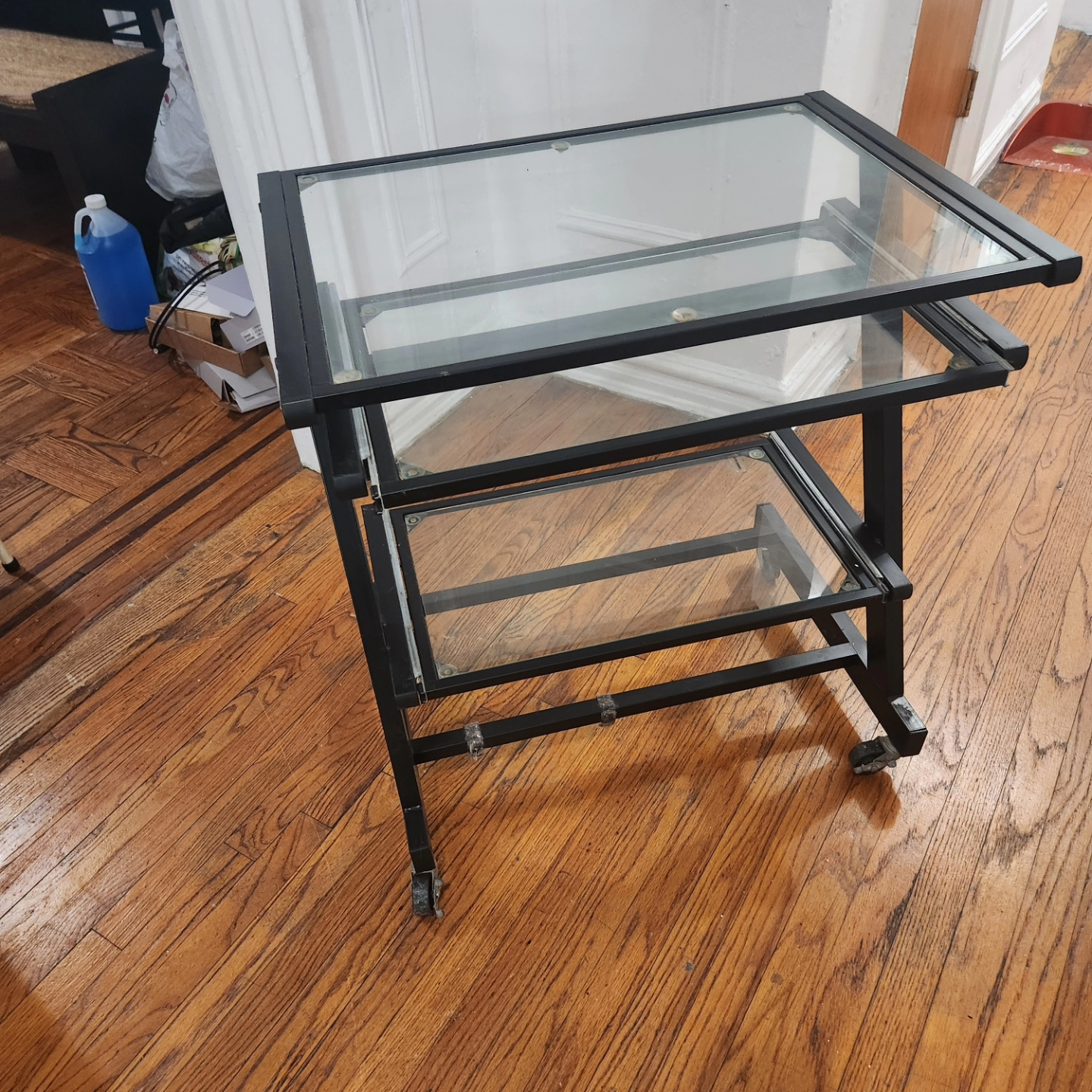 Glass computer table - photo 2